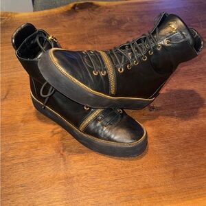 GIUSEPPE ZANOTTI Leather Sneaker Boots
- 45